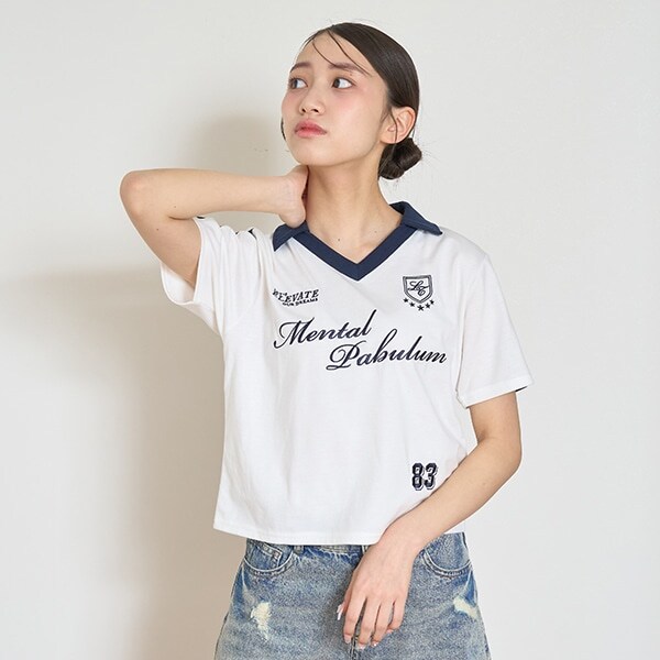 【LTXC】【吸水速乾/さらさら】スキッパーゲームT