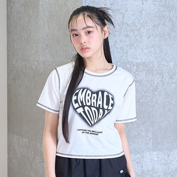 【LTXC】【吸水速乾/さらさら】ハートスプレーT