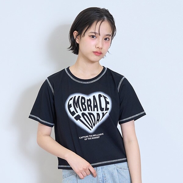 【LTXC】【吸水速乾/さらさら】ハートスプレーT