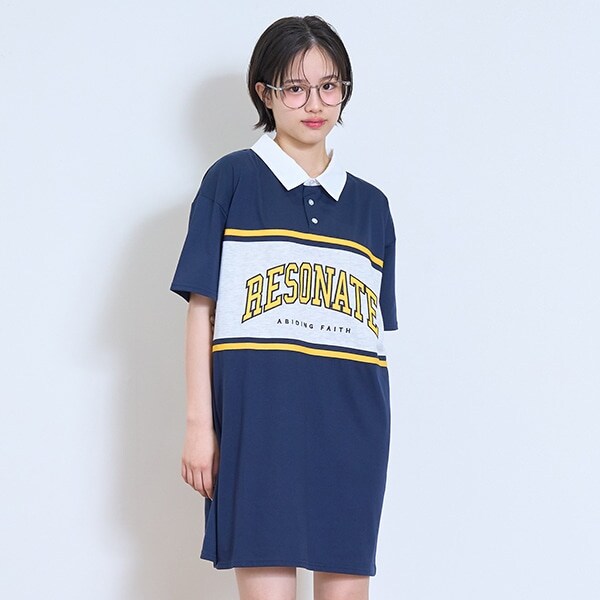 【LTXC】【吸水速乾/さらさら】ラガーTワンピ