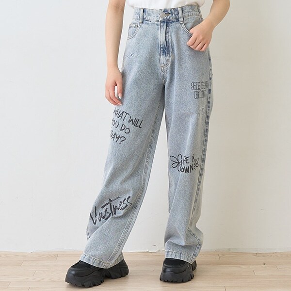 【LTXC】ペイントデニムパンツ