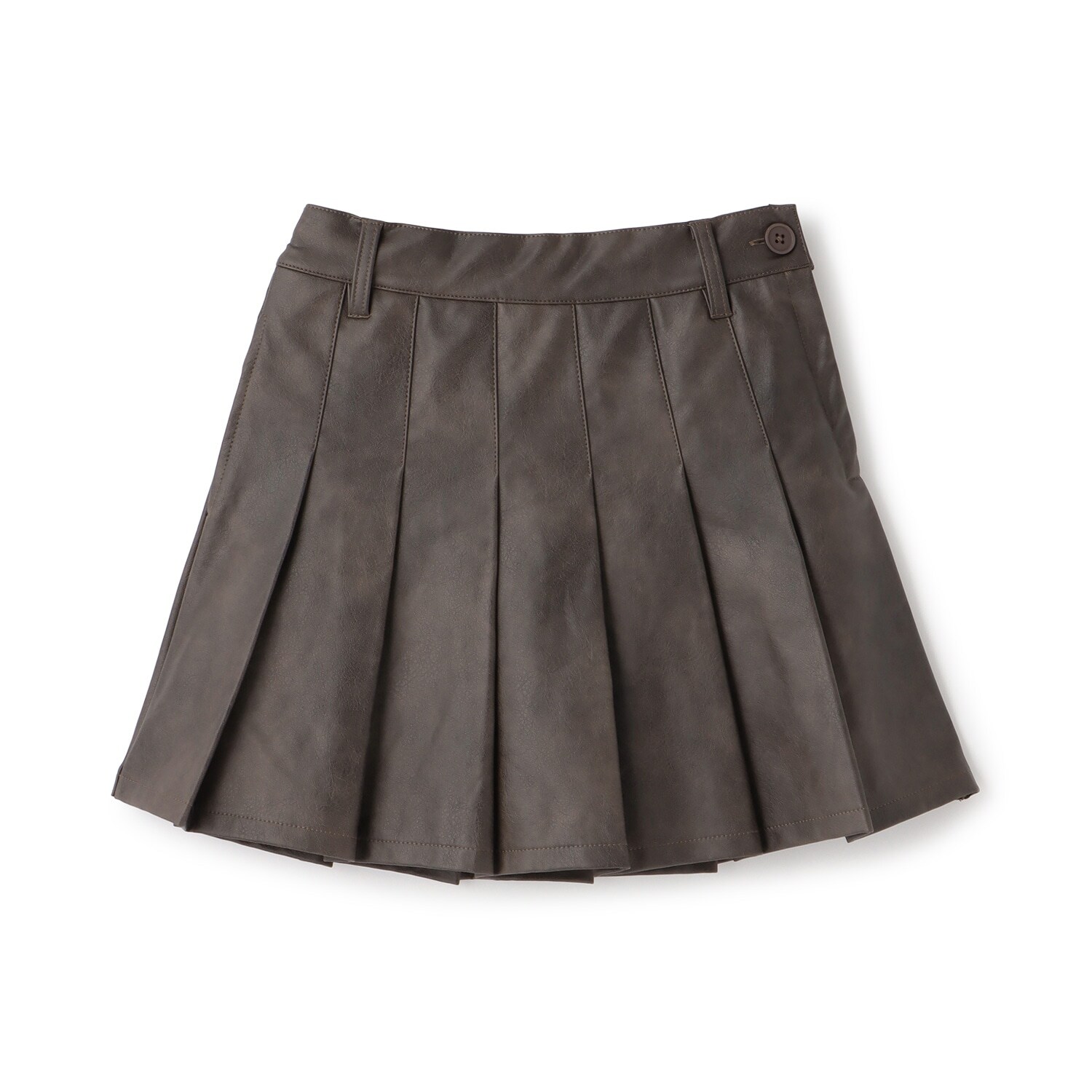 【LTXC】合皮プリーツスカート