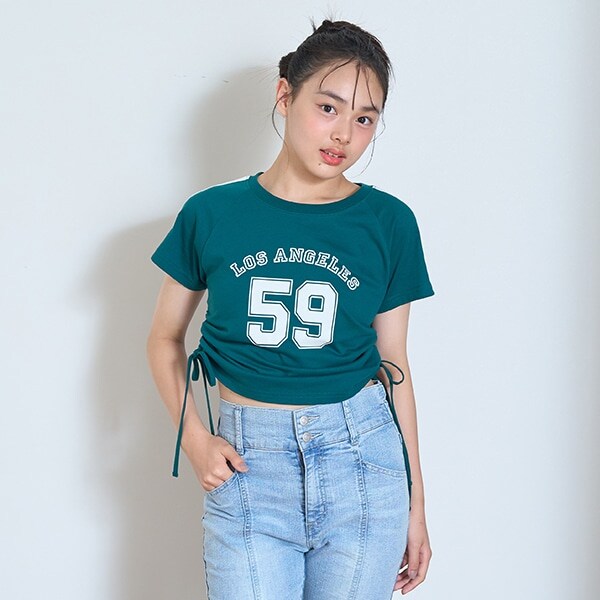 【LTXC】【接触冷感/ひんやり】ドロストナンバーTシャツ