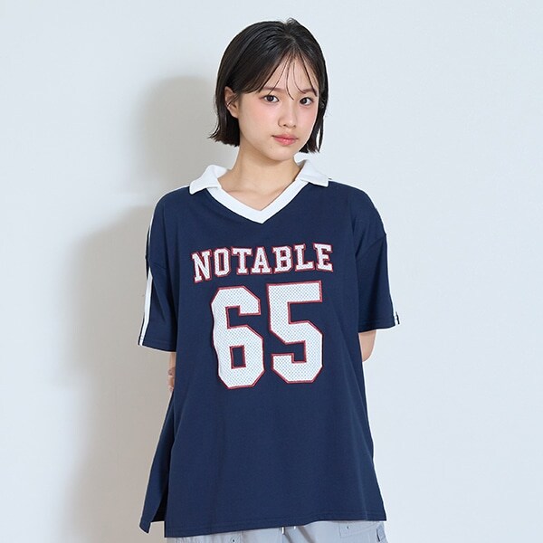 【LTXC】【吸水速乾/さらさら】メッシュナンバーTシャツ