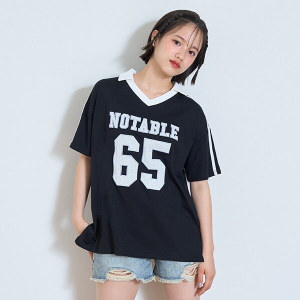 【LTXC】【吸水速乾/さらさら】メッシュナンバーTシャツ