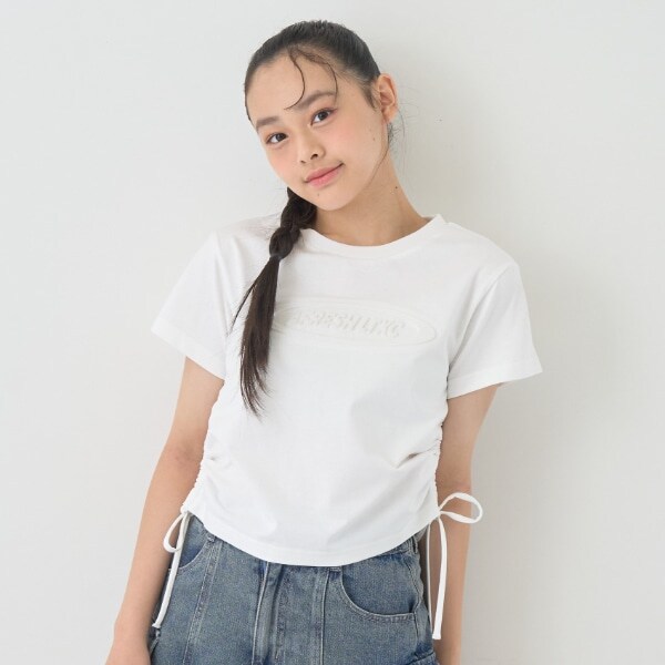 【LTXC】【接触冷感/ひんやり】エンボスドロストTシャツ