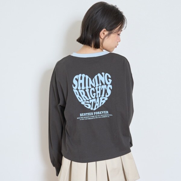【GOODPRICE】【LTXC】ハートバイカラー長袖Tシャツ