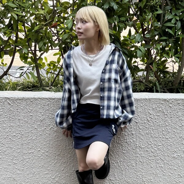 【LTXC】インナーつきチェックシャツ