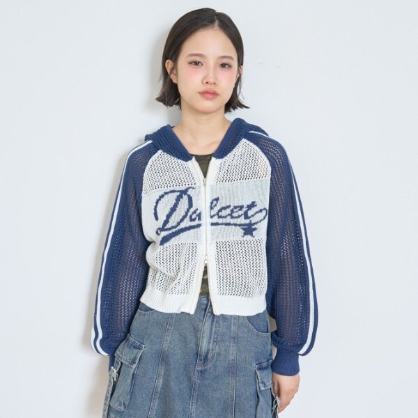 【LTXC】メッシュラグランZIPパーカ