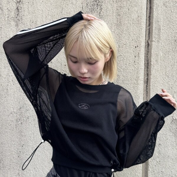 【LTXC】インナーつきメッシュTシャツ