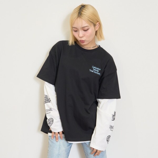 【LTXC/速乾】ルーズTシャツレイヤードセット