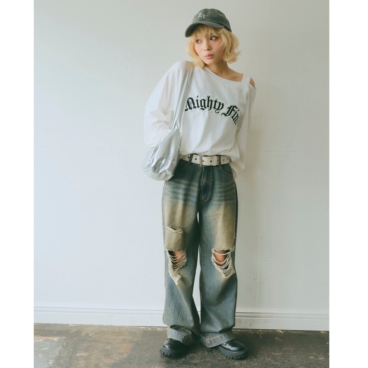 【LTXC】ワンショル長袖Tシャツ