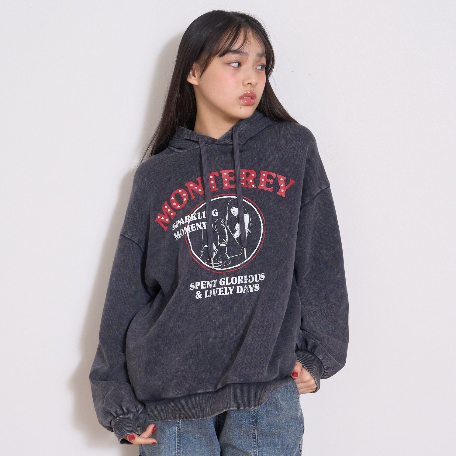 【LTXC】ピグメントプルパーカ