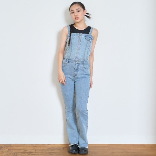 【LTXC】デニム2WAYオールインワン