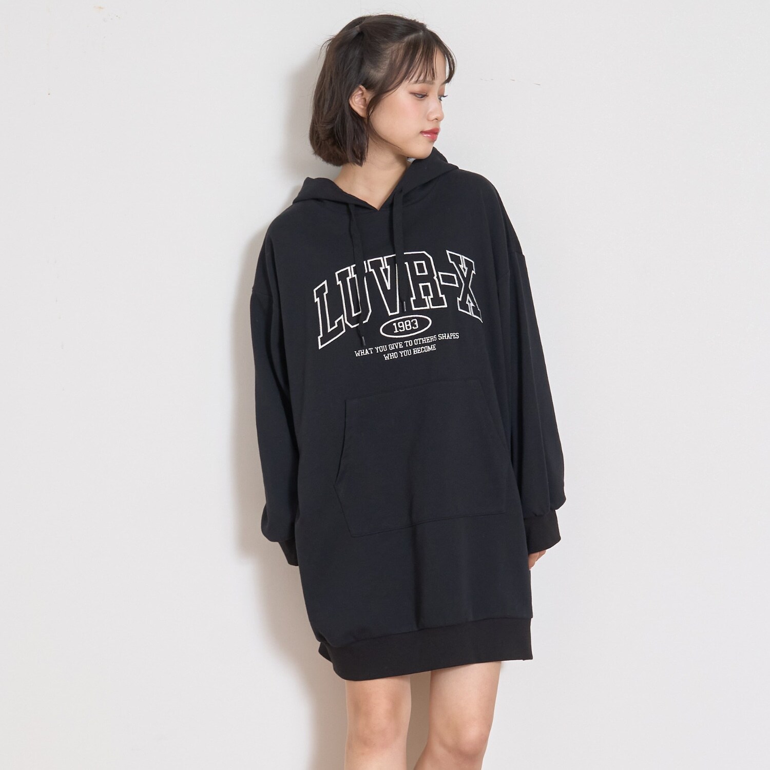 ルーズパーカワンピース