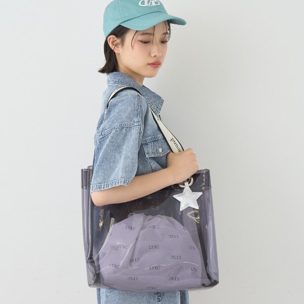 【LTXC】ビニールトートバッグ