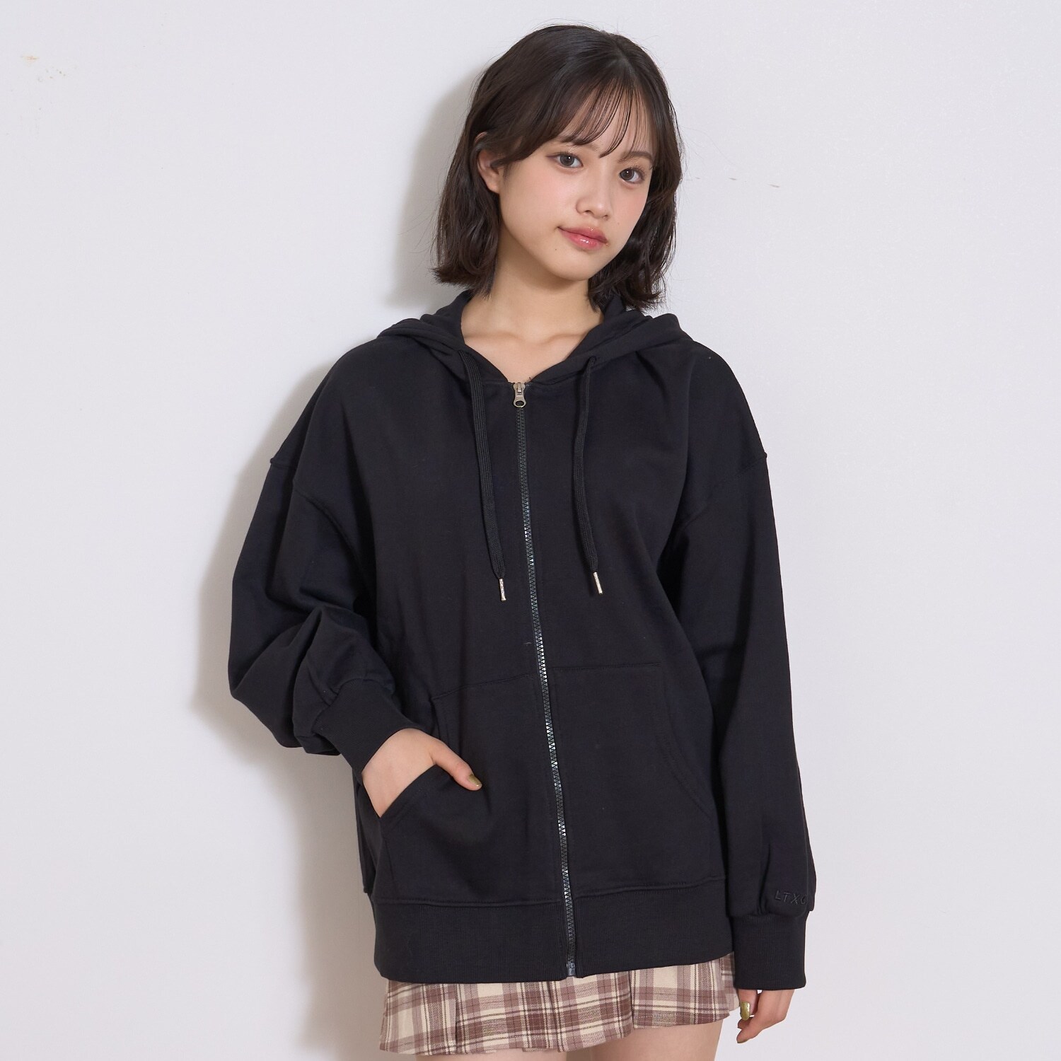 【裏起毛】綿100%ZIPパーカ