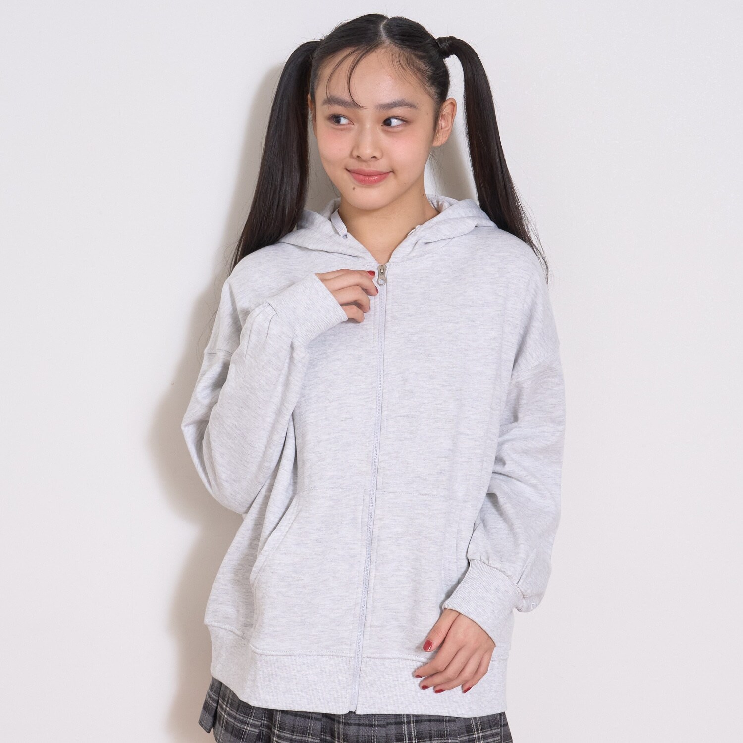 【裏起毛】綿100%ZIPパーカ