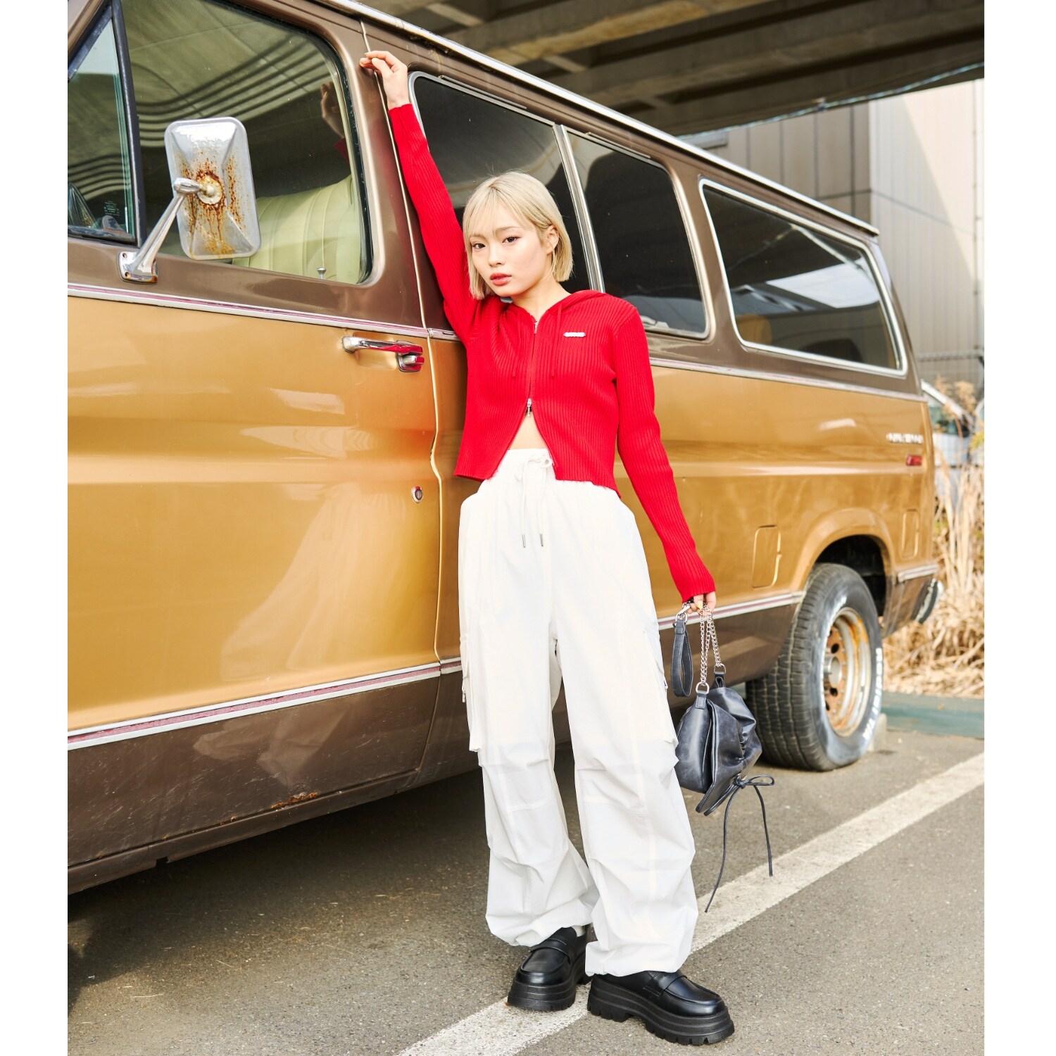 【LTXC/接触冷感/ストレッチ】カーゴパンツ