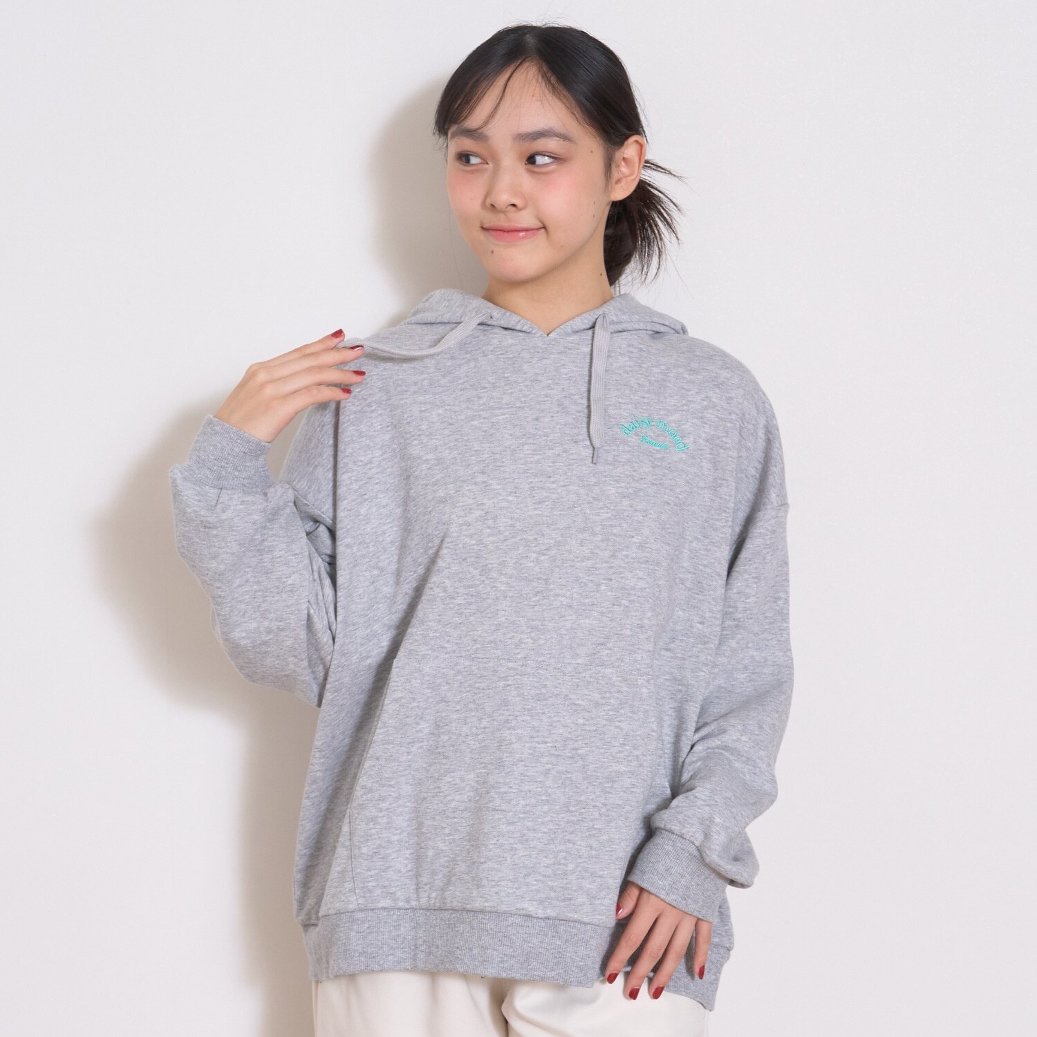 【秒かわトップス】【LTXC】ロゴ発泡パーカ