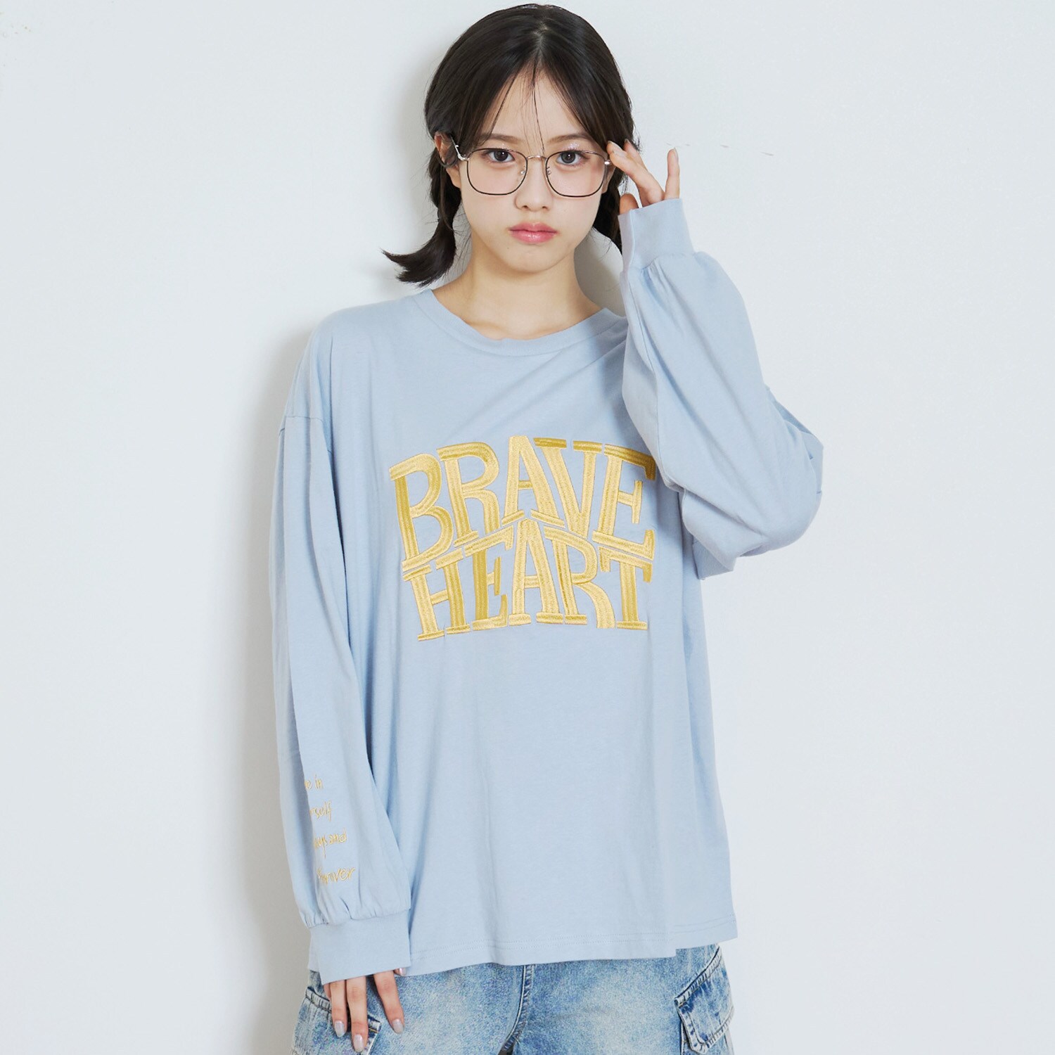 【GOODPRICE】【LTXC/綿100%】ビックロゴカラー長袖T