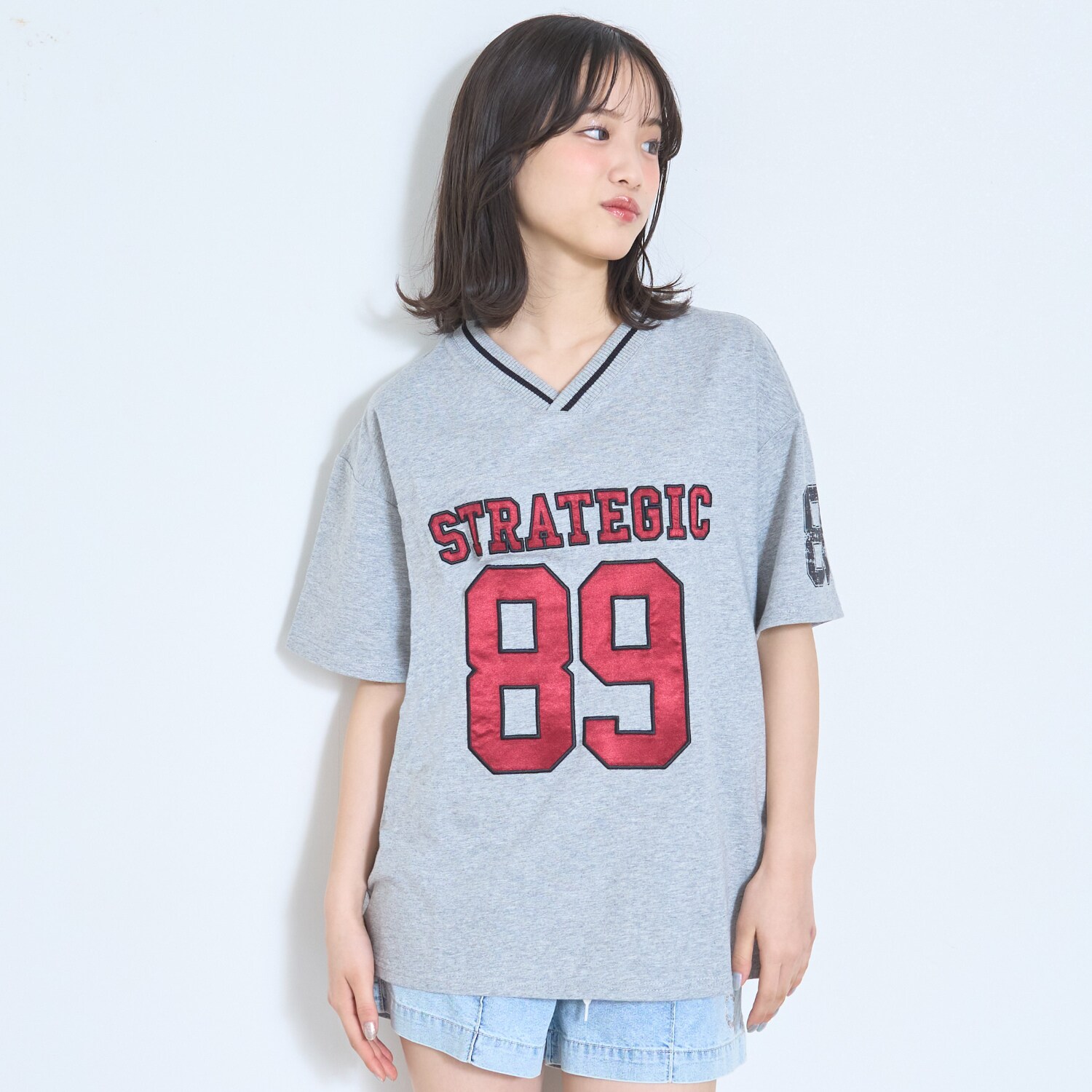 【LTXC/綿100%】ナンバーアップリケ半袖T