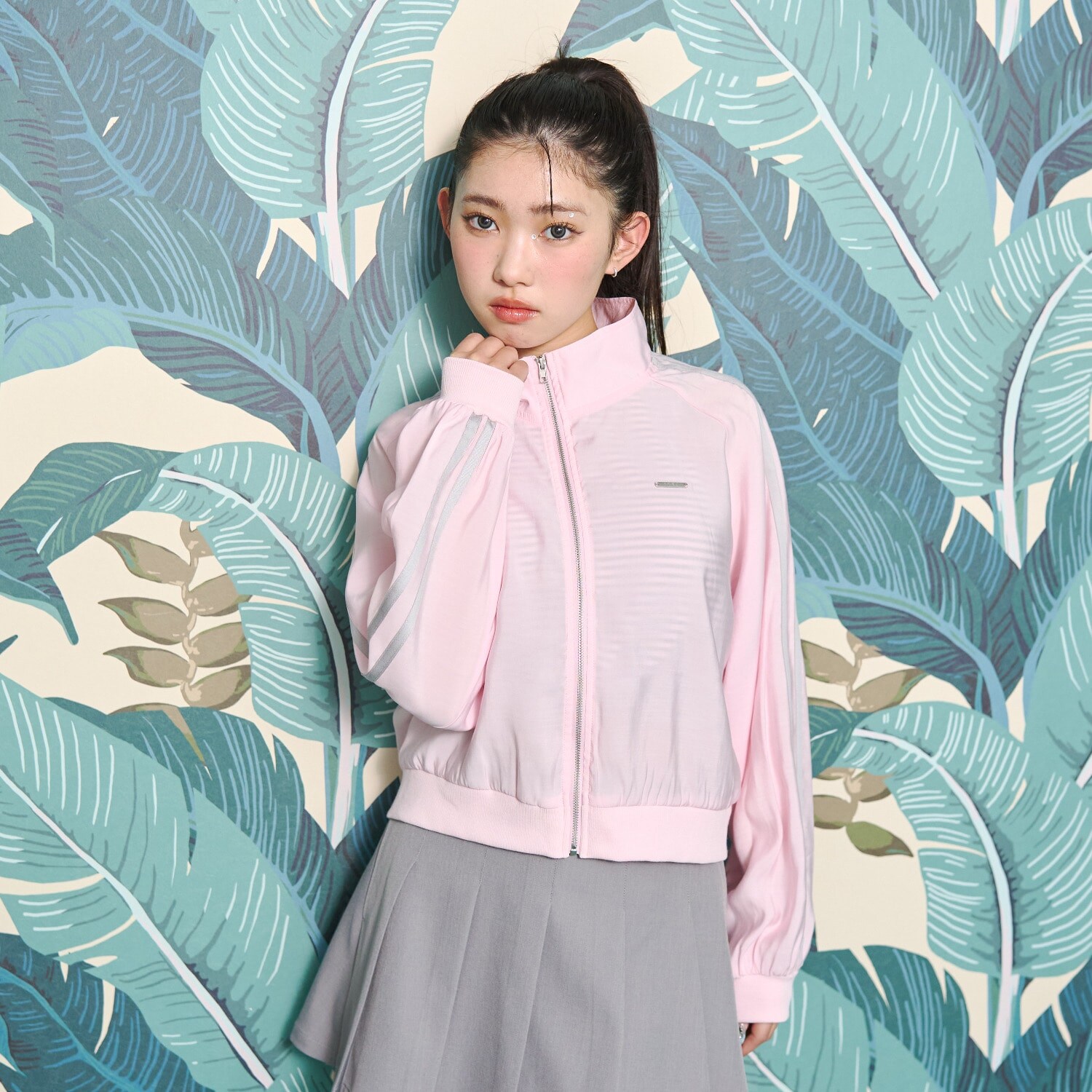 【LTXC/UV/防花粉】シアーラインブルゾン