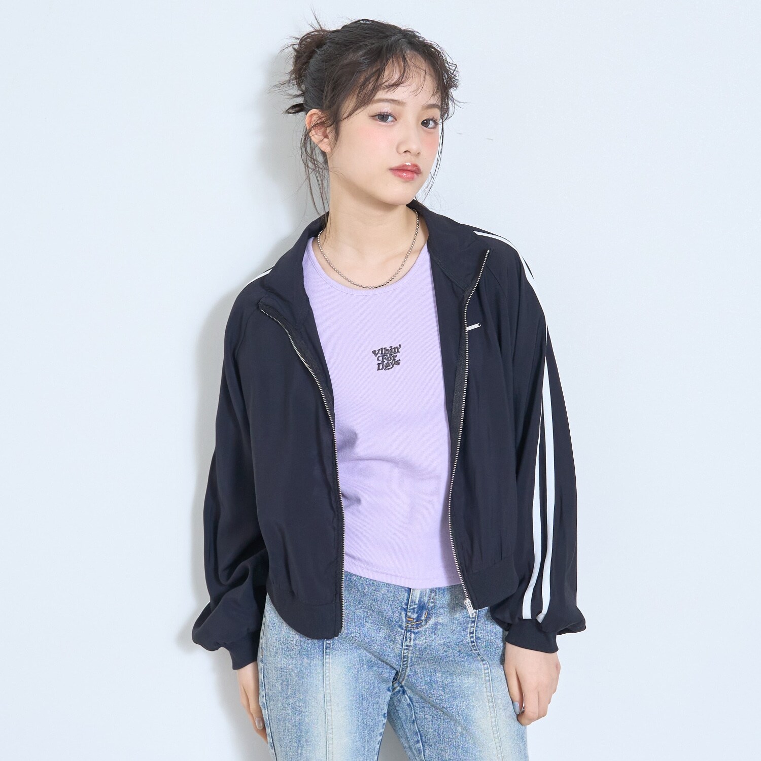 【LTXC/UV/防花粉】シアーラインブルゾン