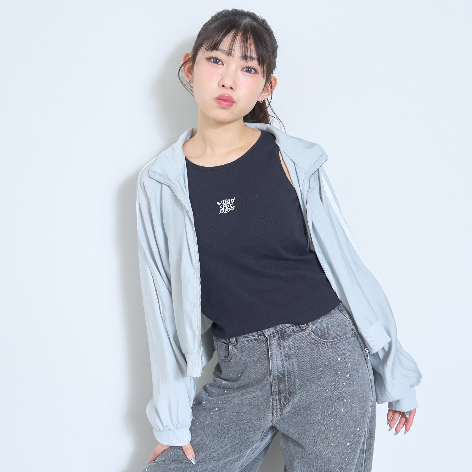 【LTXC/UV/防花粉】シアーラインブルゾン