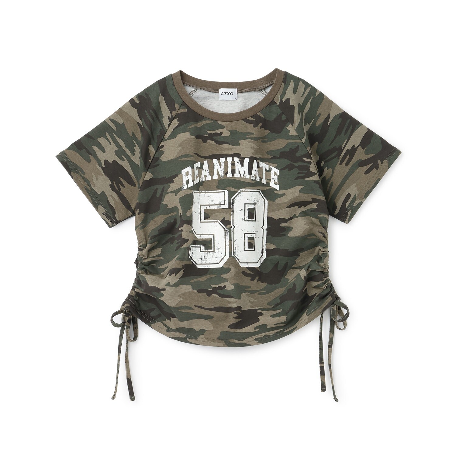 【LTXC/綿100%】ドロストナンバーラグラン半T