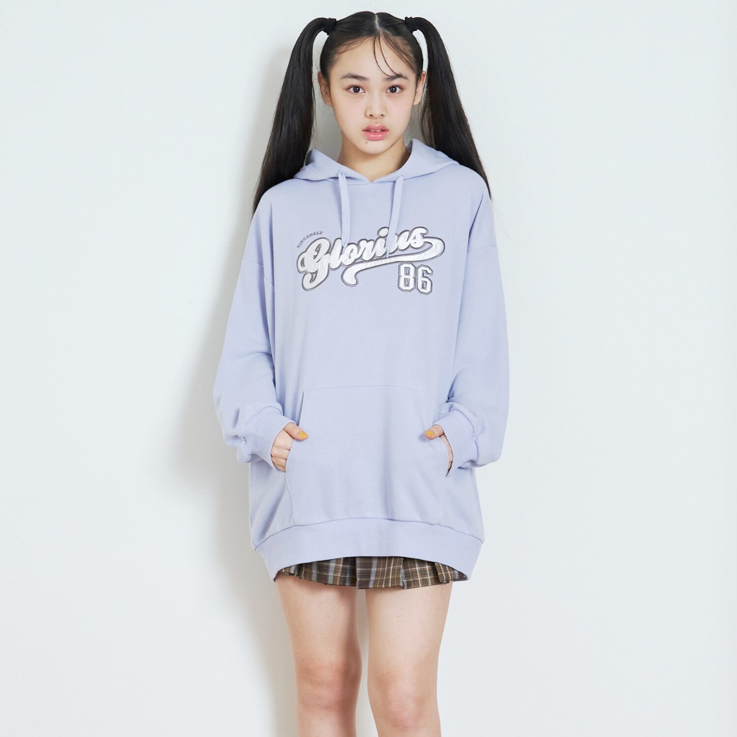 【LTXC/綿100%】ロゴパーカチュニックワンピ