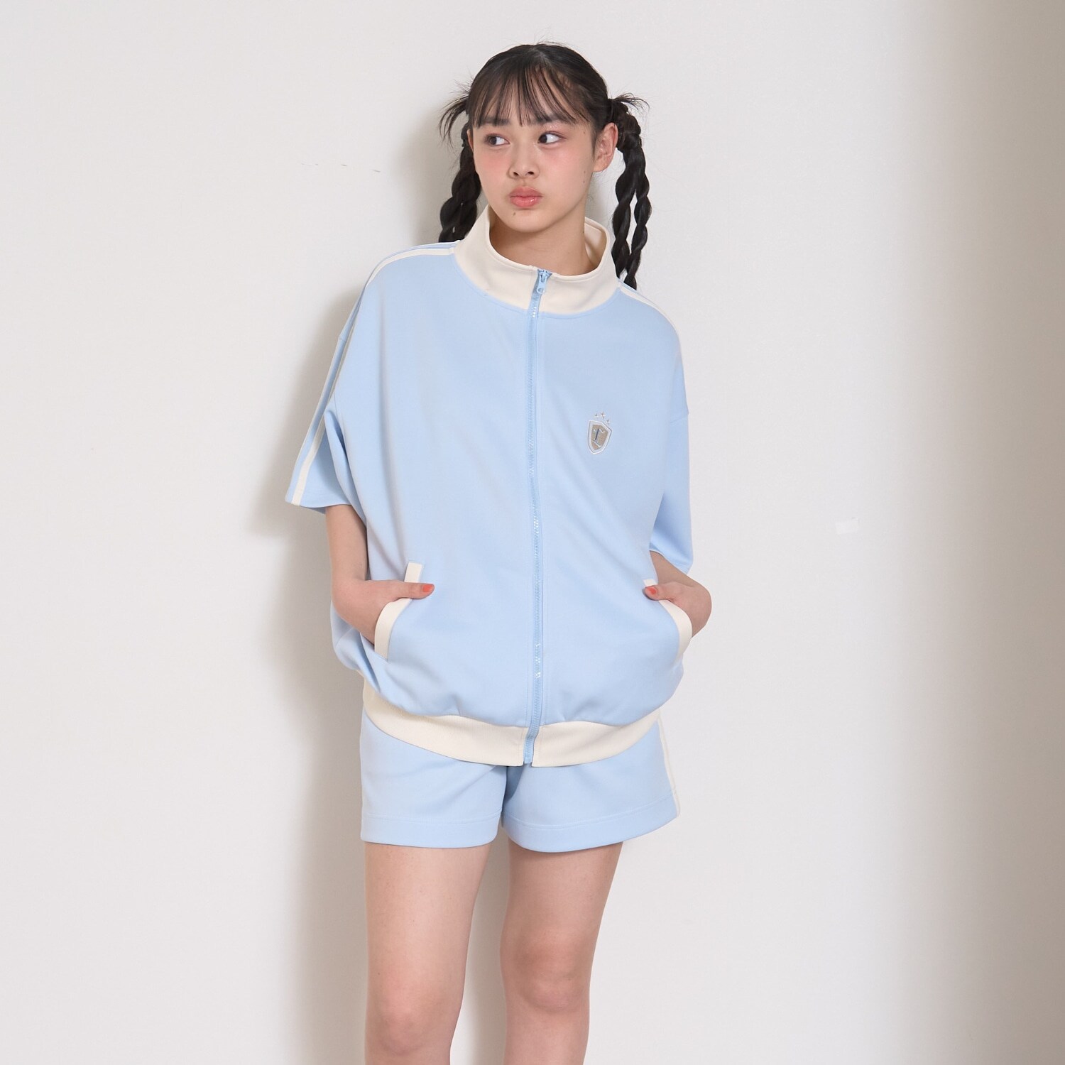 【LTXC/吸水速乾】半袖トラックジャケットセットアップ