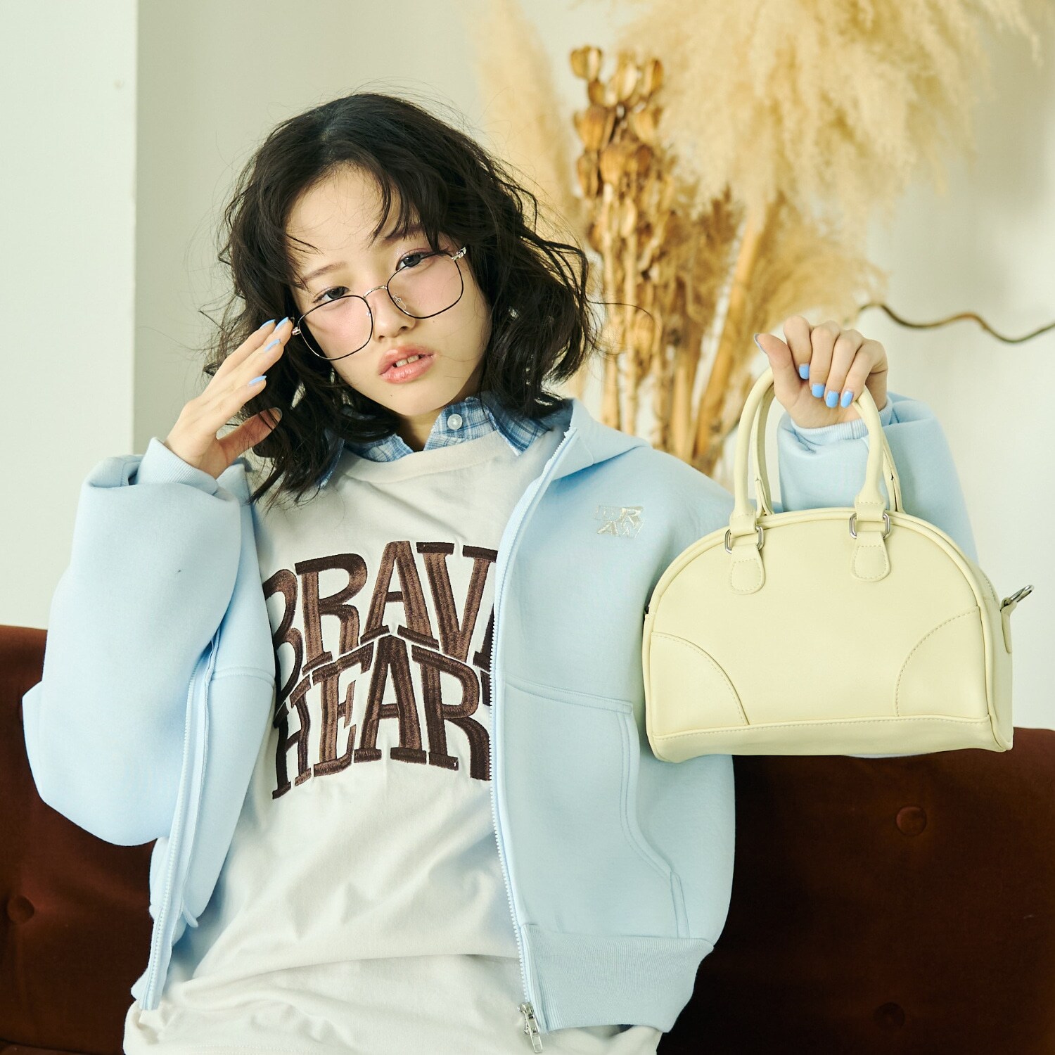 【LTXC】エンボスミニハンドルボストン