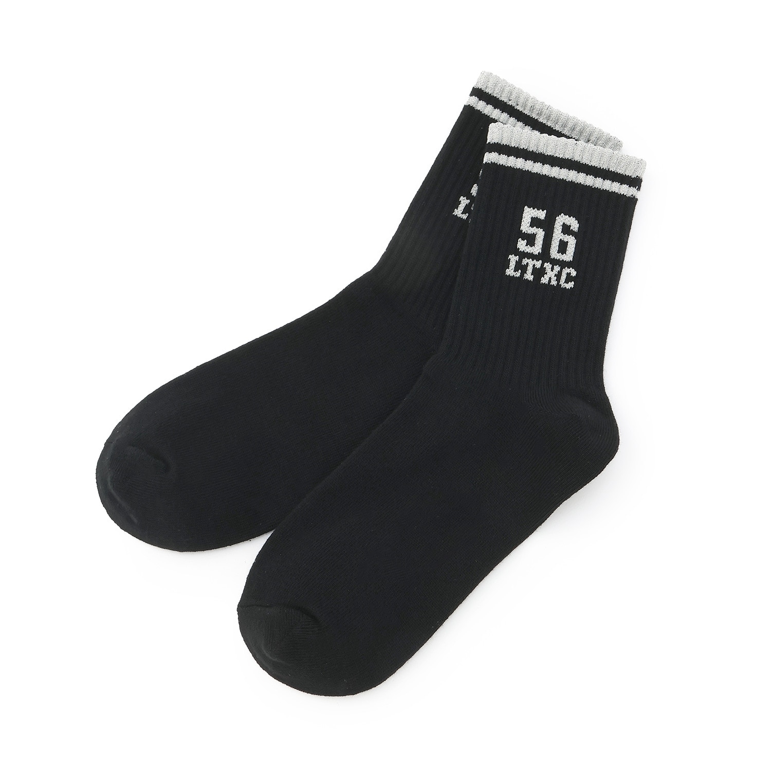 【LTXC】ナンバーラメクルーソックス