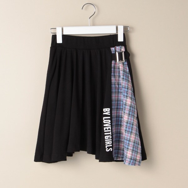 チェック切り替えフレアスカパン