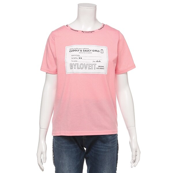 衿ロゴチケットプリントTシャツ