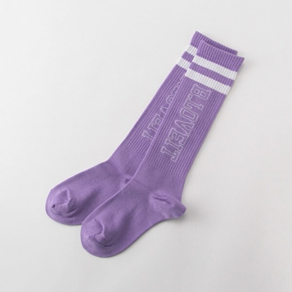 ダブルライン縦ロゴハイソックス