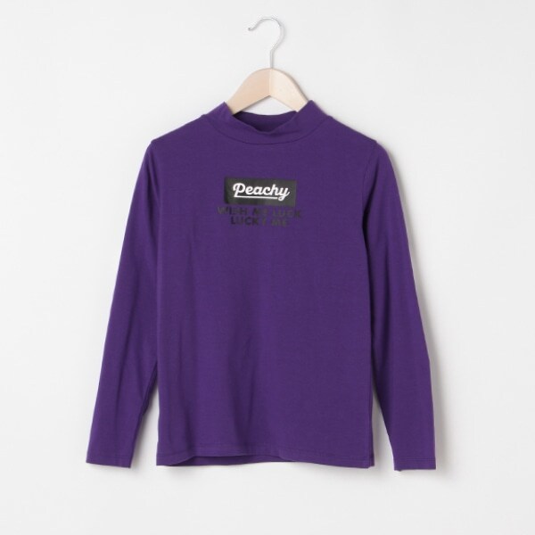 バックロゴボトルネックTシャツ