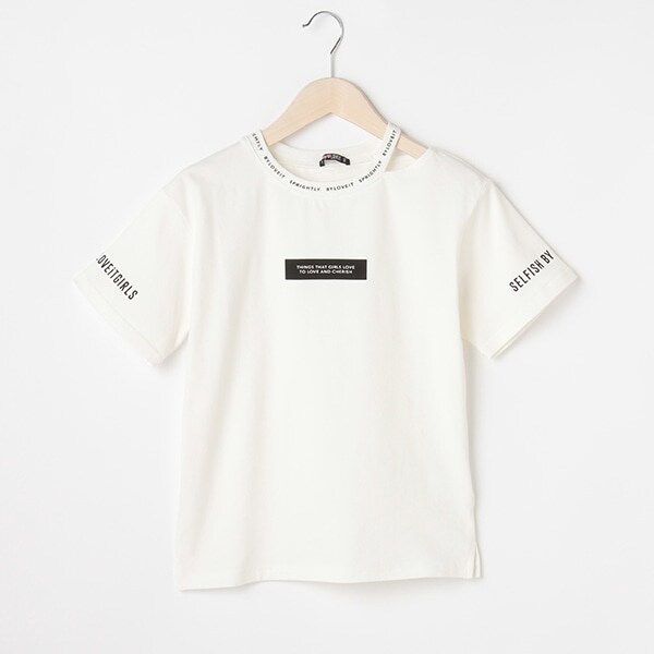 衿スリットTシャツ