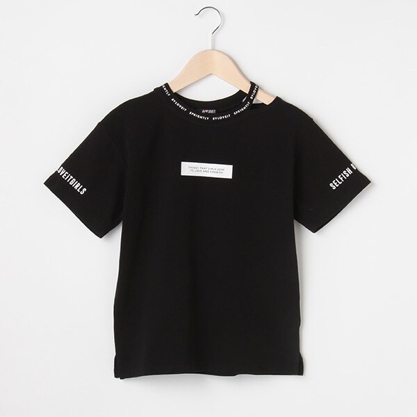 衿スリットTシャツ