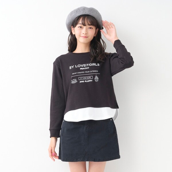 【プチプラ】レイヤード風トレーナー