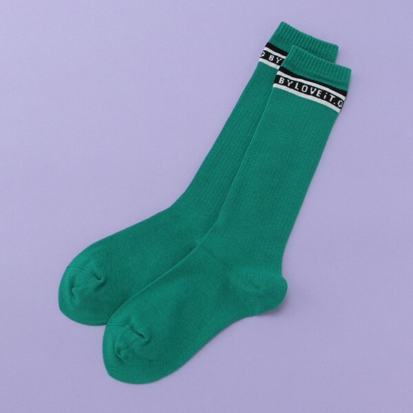 ロゴラインハイソックス【日本製】