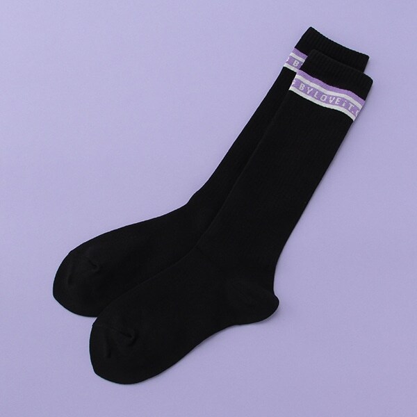 ロゴラインハイソックス【日本製】