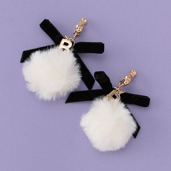 ファーイヤリング