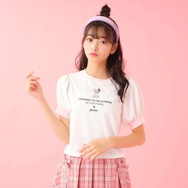 ラビ子リンガーショートTシャツ