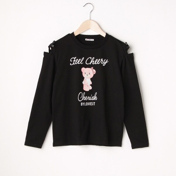 振り返りラビ子長袖Tシャツ