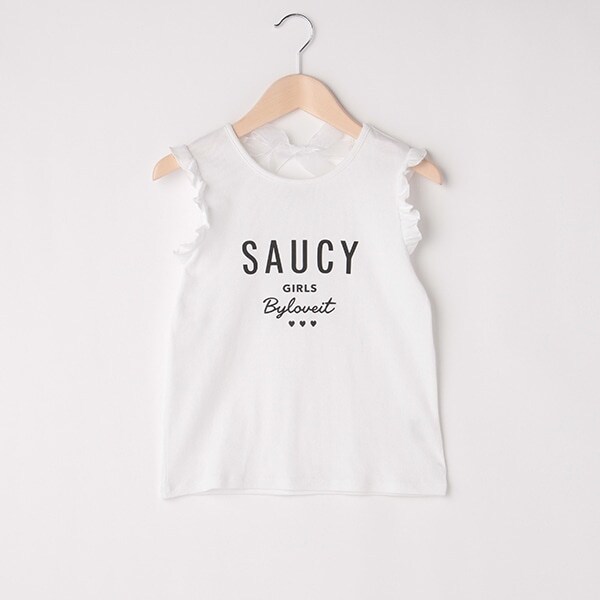 リボンつきノースリーブ