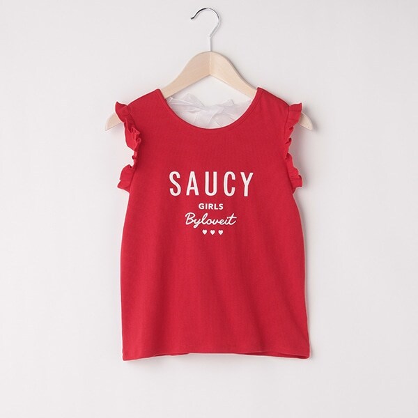 リボンつきノースリーブ