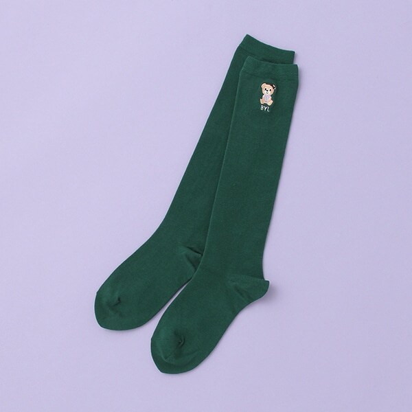 刺しゅうハイソックス【日本製】