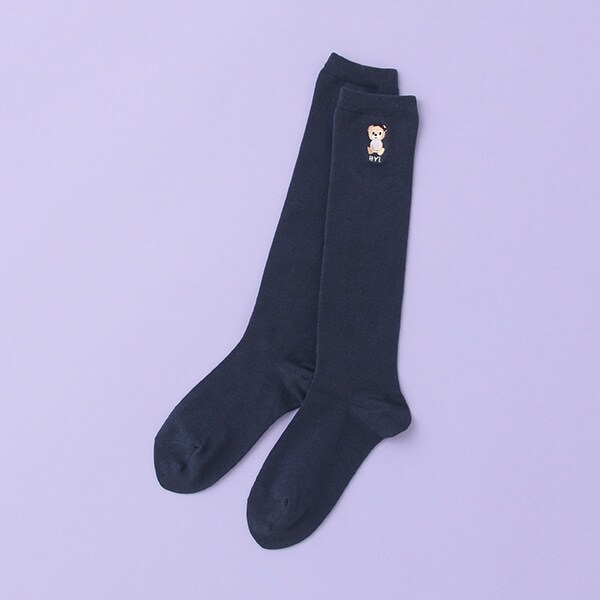 刺しゅうハイソックス【日本製】